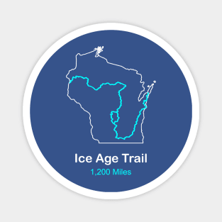 Route Map of the Ice Age Trail Magnet